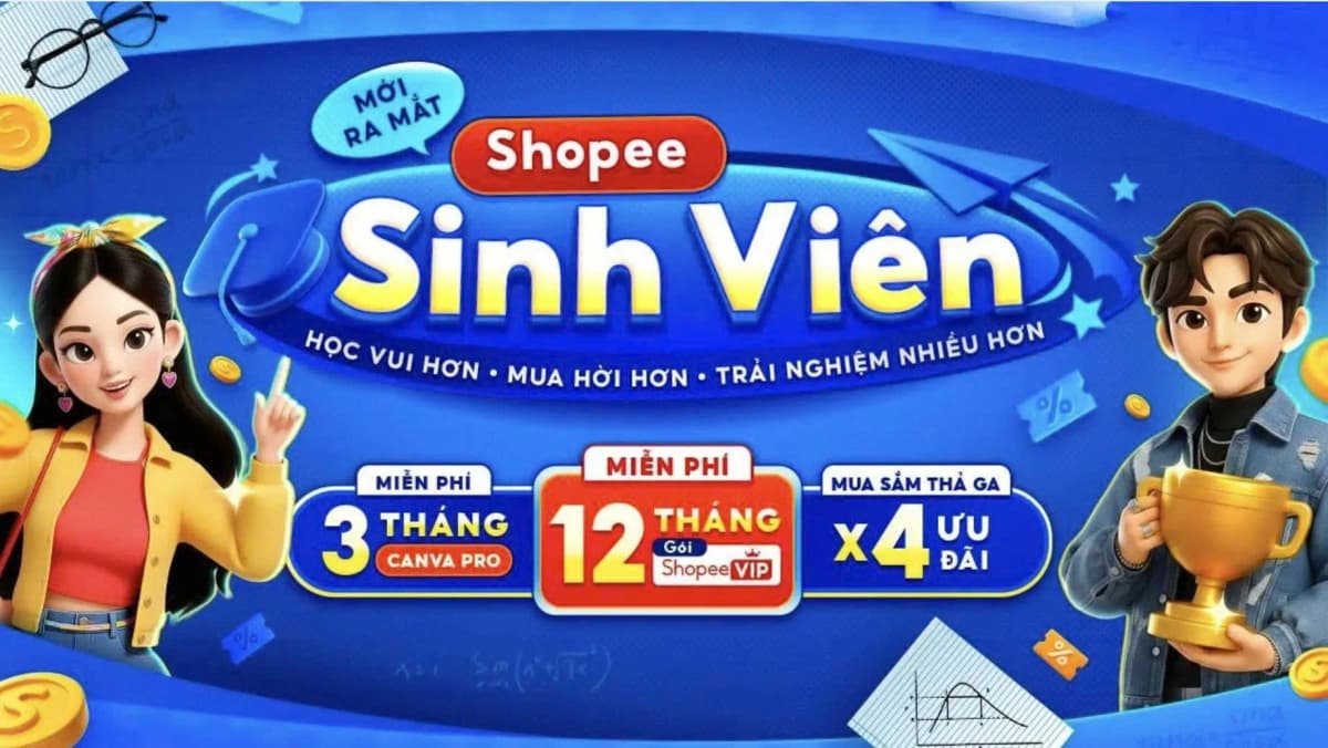 Shopee Sinh Viên — Sạc học hơn, mua hời hơn